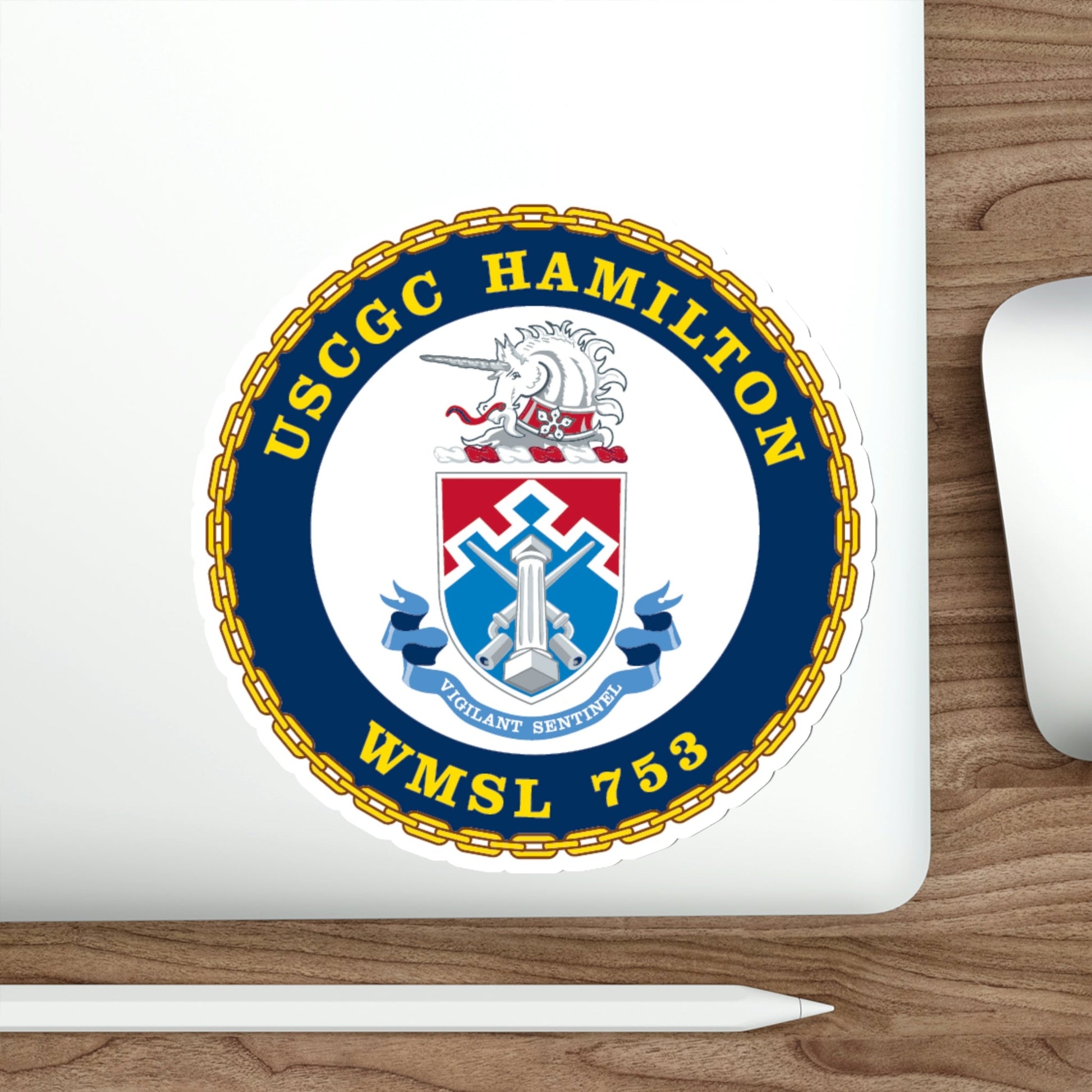 USCGC Hamilton WMSL 753 (U.S. Coast Guard) STICKER Vinyl Die-Cut Decal-The Sticker Space