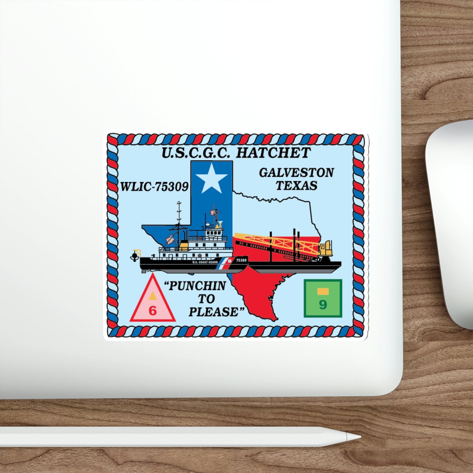 USCGC Hatchet WLIC 75309 (U.S. Coast Guard) STICKER Vinyl Die-Cut Decal-The Sticker Space