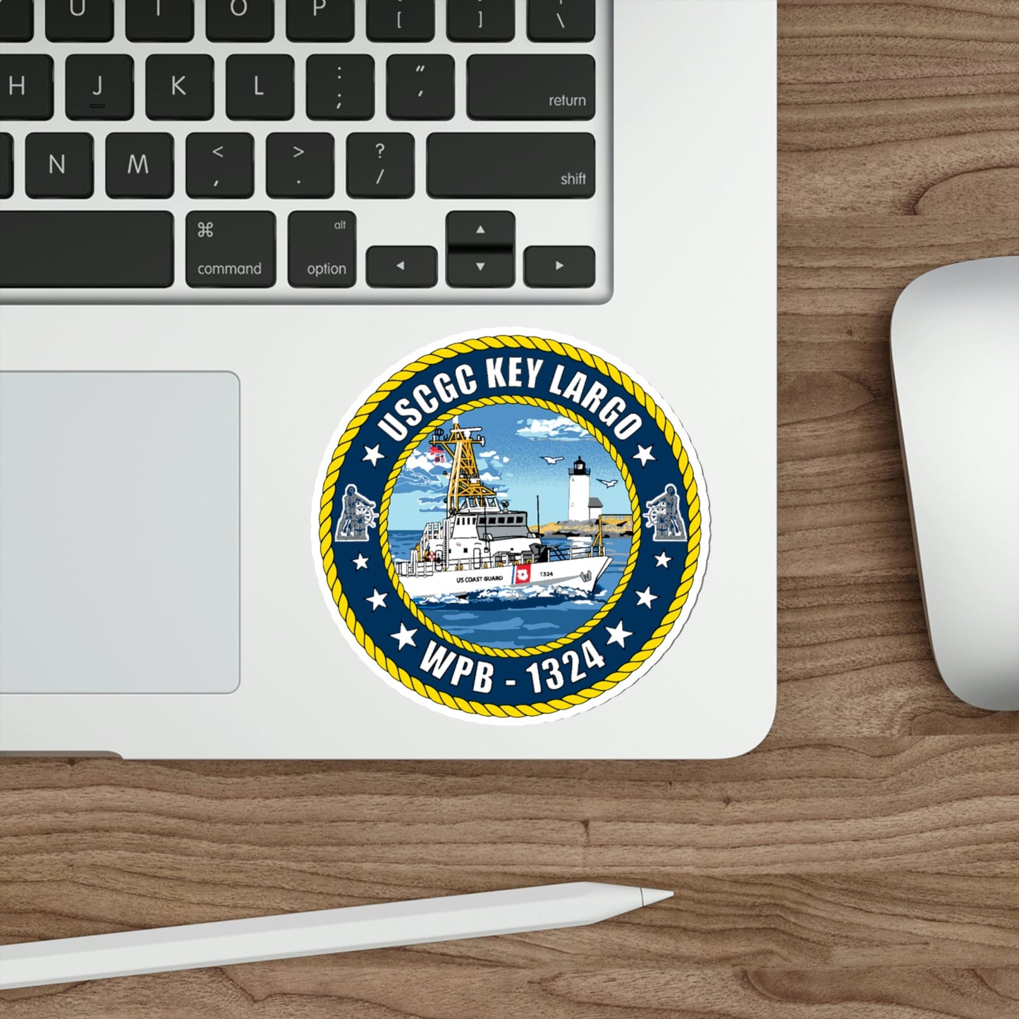 USCGC Key Largo WPB 1324 (U.S. Coast Guard) STICKER Vinyl Die-Cut Decal-The Sticker Space