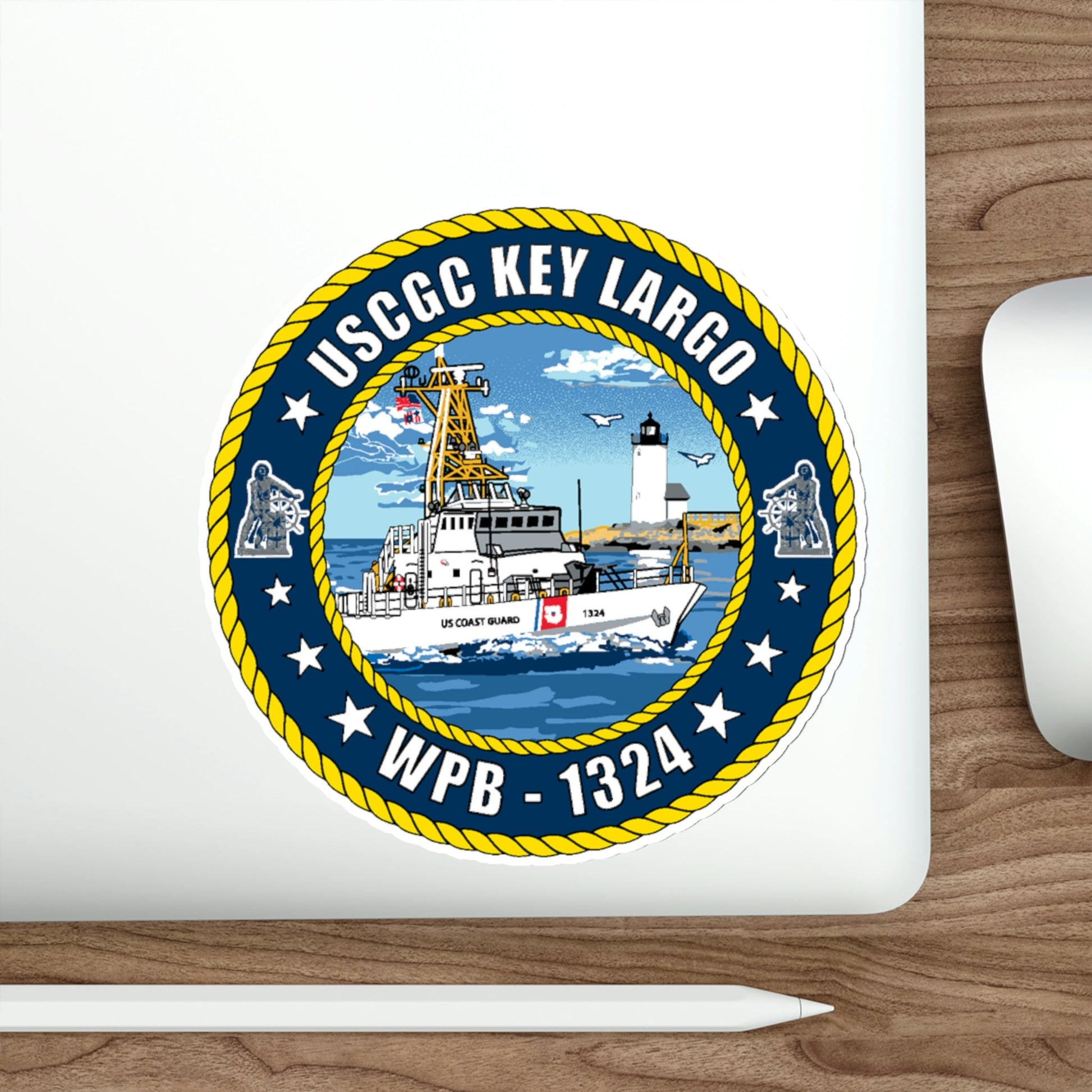 USCGC Key Largo WPB 1324 (U.S. Coast Guard) STICKER Vinyl Die-Cut Decal-The Sticker Space