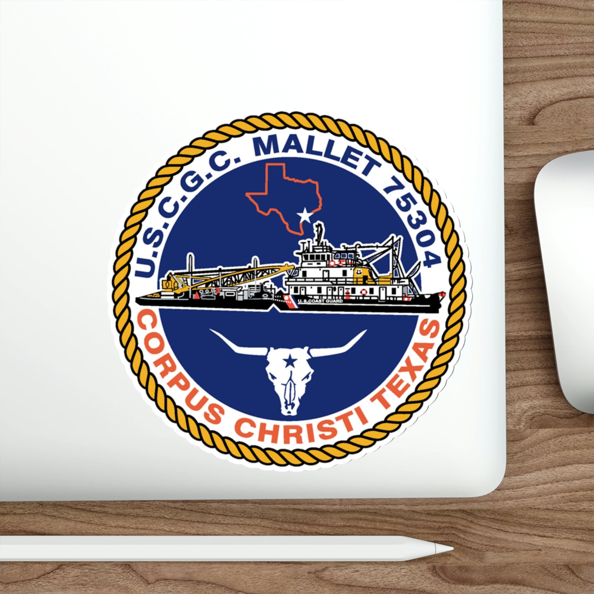 USCGC Mallet 75304 (U.S. Coast Guard) STICKER Vinyl Die-Cut Decal-The Sticker Space