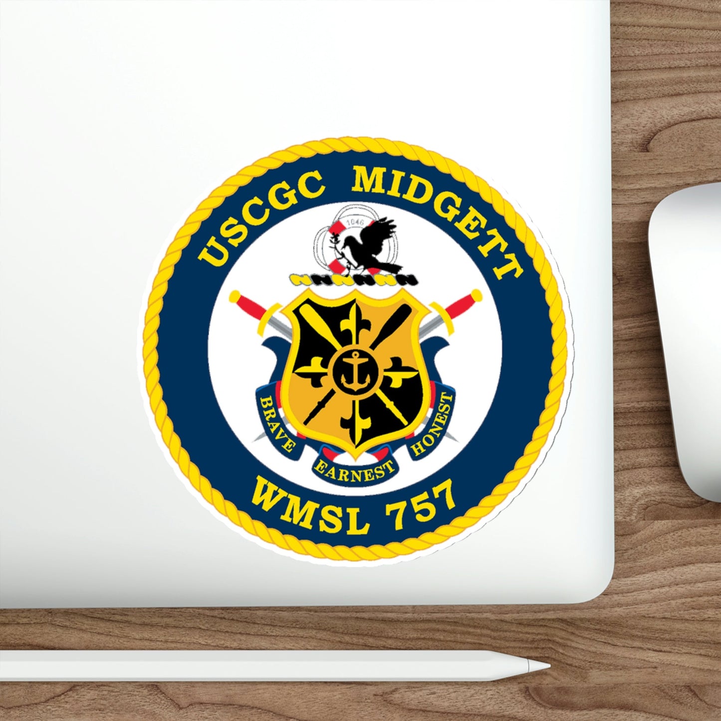 USCGC MIDGETT WMSL 757 (U.S. Coast Guard) STICKER Vinyl Die-Cut Decal-The Sticker Space