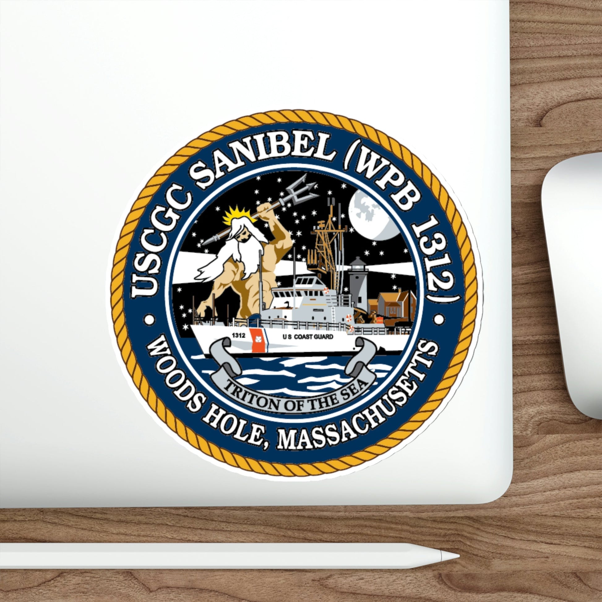 USCGC Sanibel WPB 1312 (U.S. Coast Guard) STICKER Vinyl Die-Cut Decal-The Sticker Space