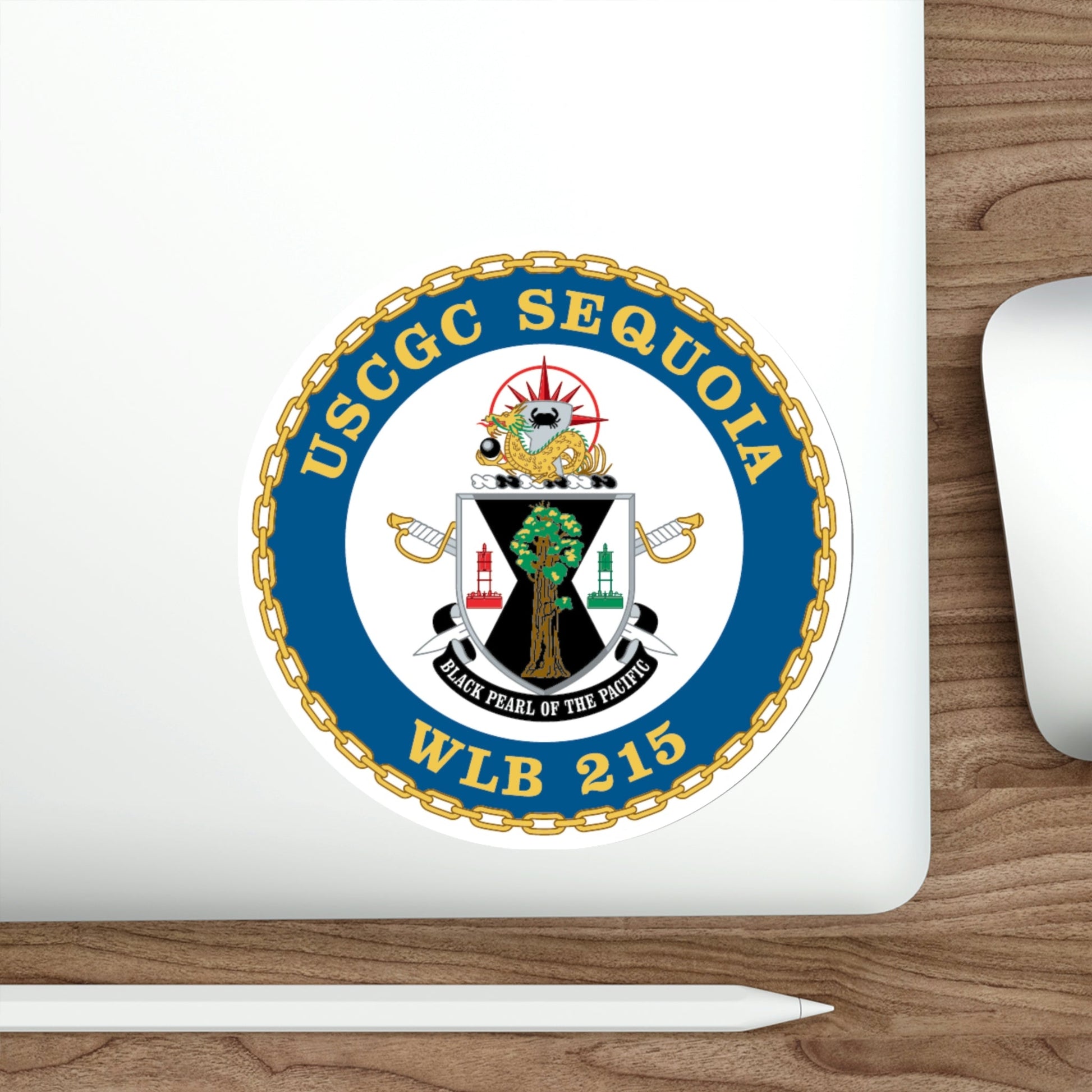 USCGC Sequoia WLB 215 (U.S. Coast Guard) STICKER Vinyl Die-Cut Decal-The Sticker Space