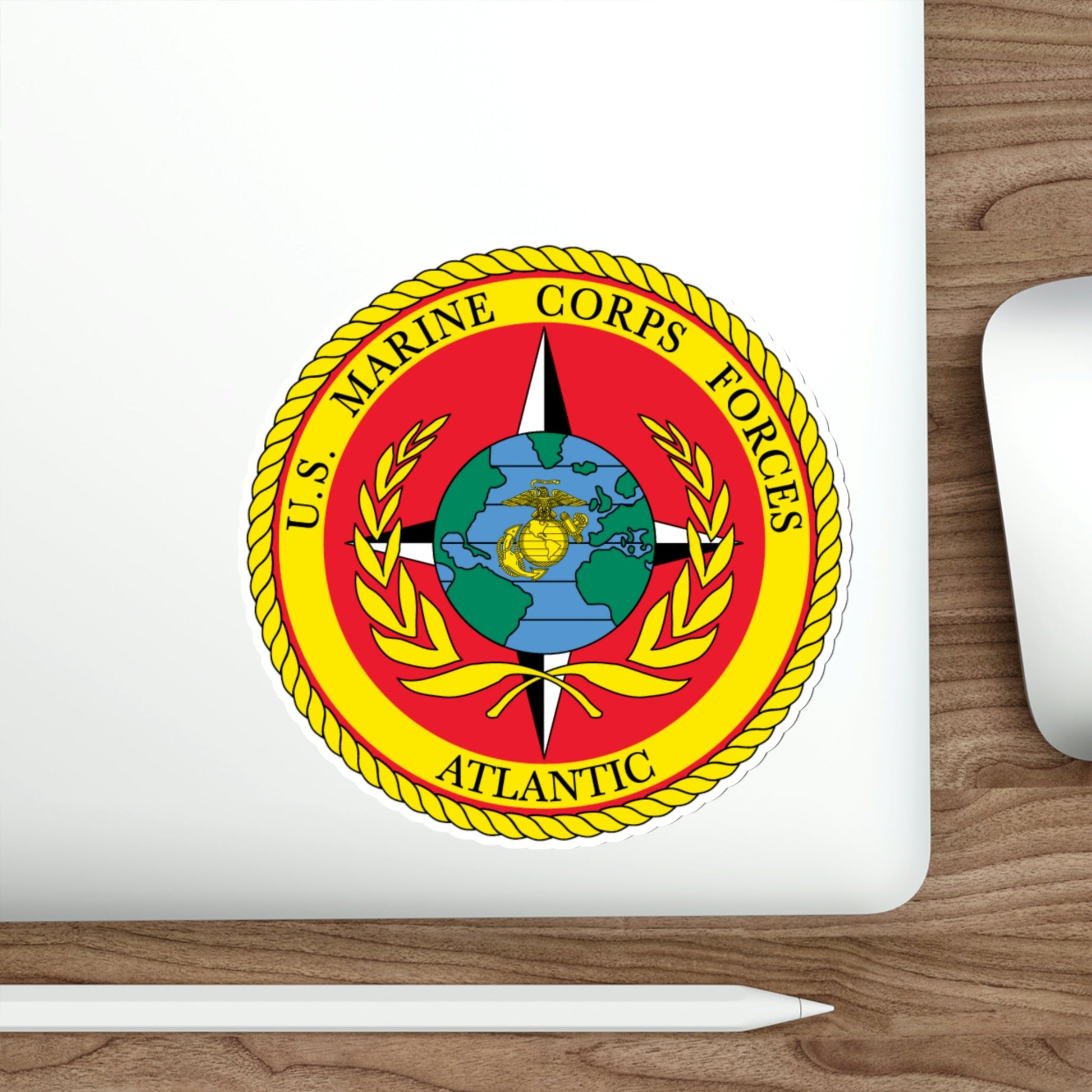 USMC Forces Atlantic (USMC) STICKER Vinyl Die-Cut Decal-The Sticker Space