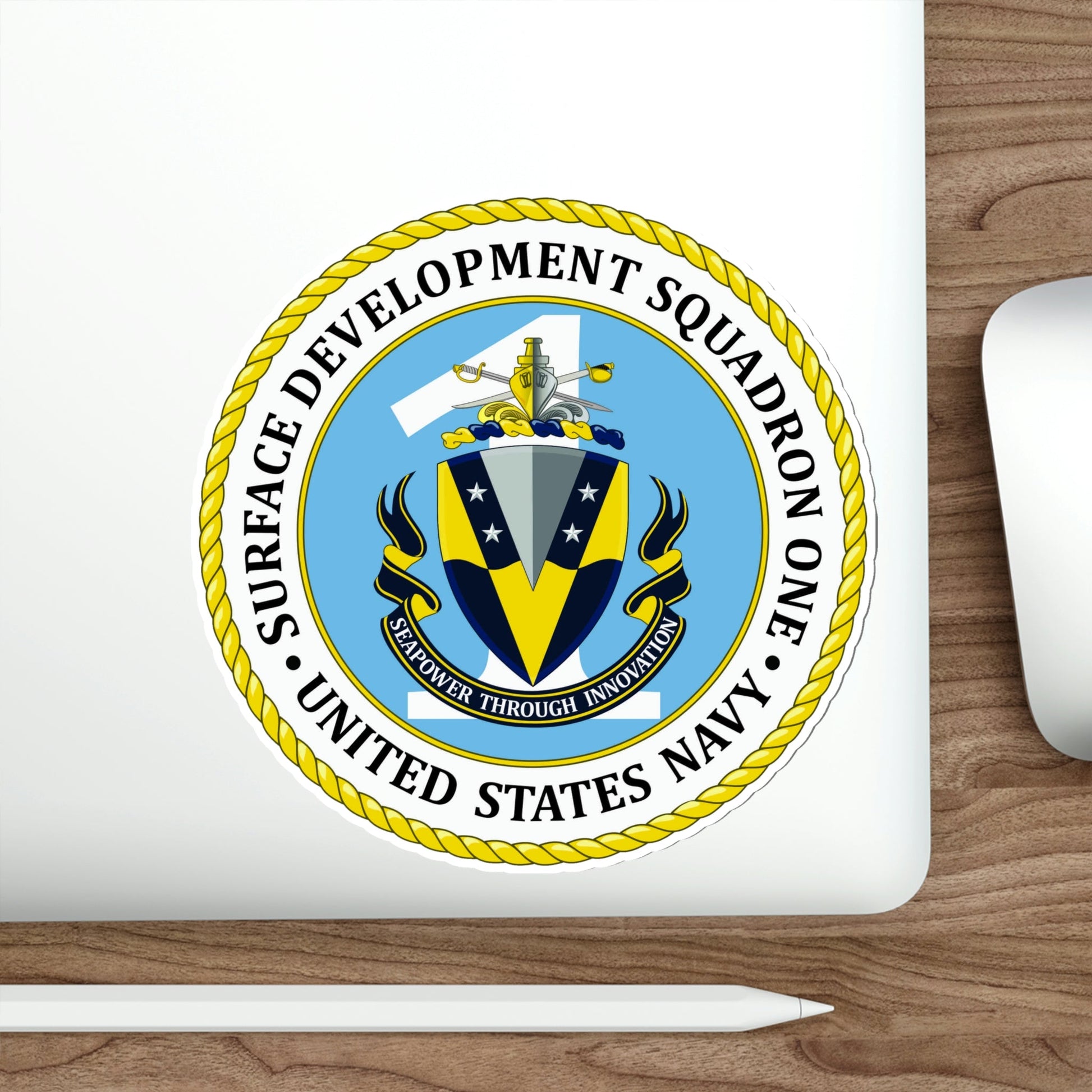 USN Surface Development Squadron One (U.S. Navy) STICKER Vinyl Die-Cut Decal-The Sticker Space