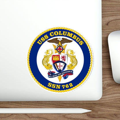 USS Columbus SSN 762 (U.S. Navy) STICKER Vinyl Die-Cut Decal-The Sticker Space