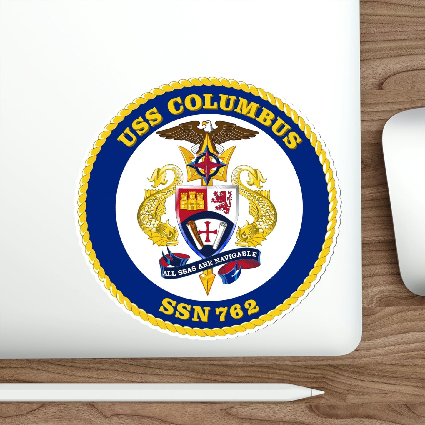 USS Columbus SSN 762 (U.S. Navy) STICKER Vinyl Die-Cut Decal-The Sticker Space