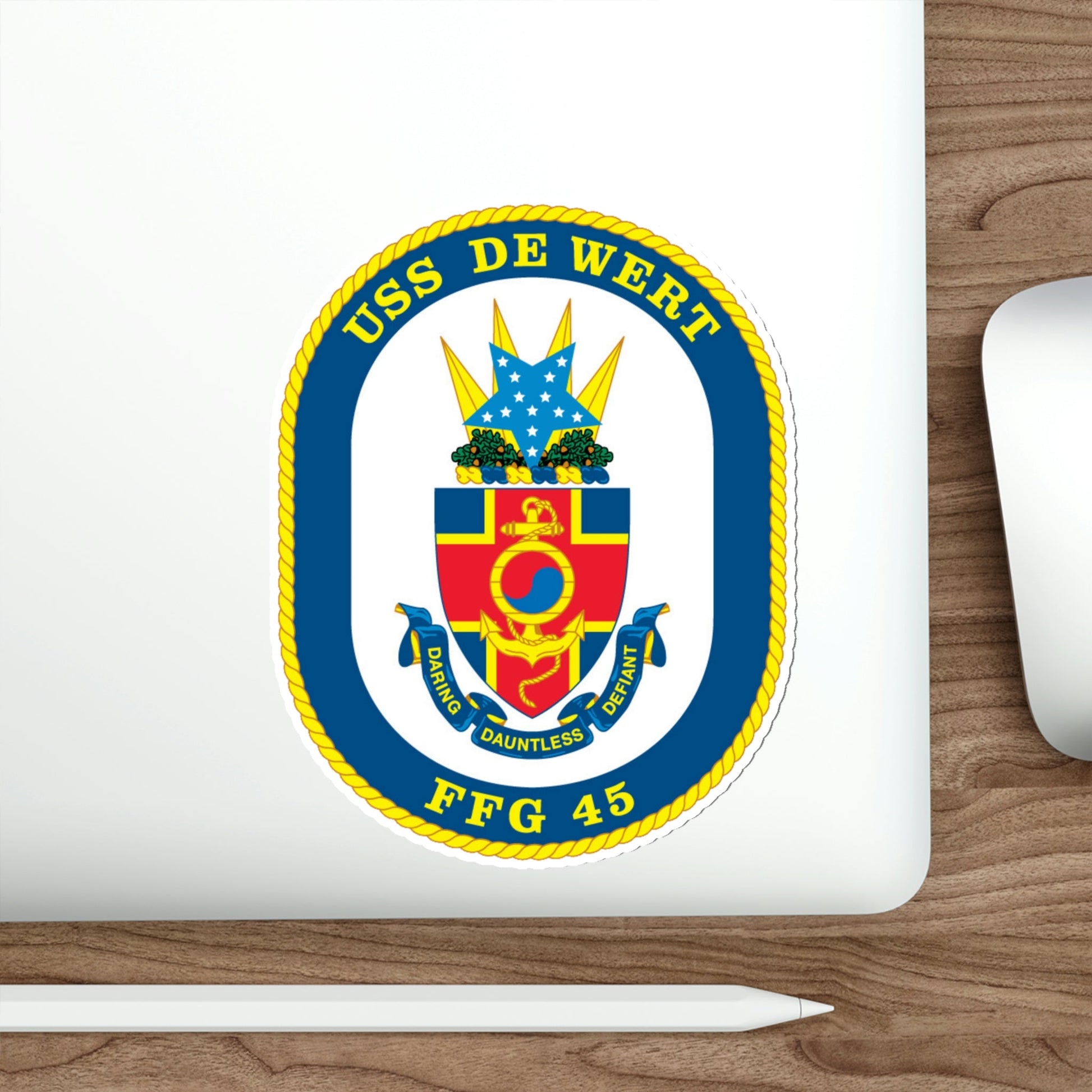 USS De Wert FFG 45 (U.S. Navy) STICKER Vinyl Die-Cut Decal-The Sticker Space