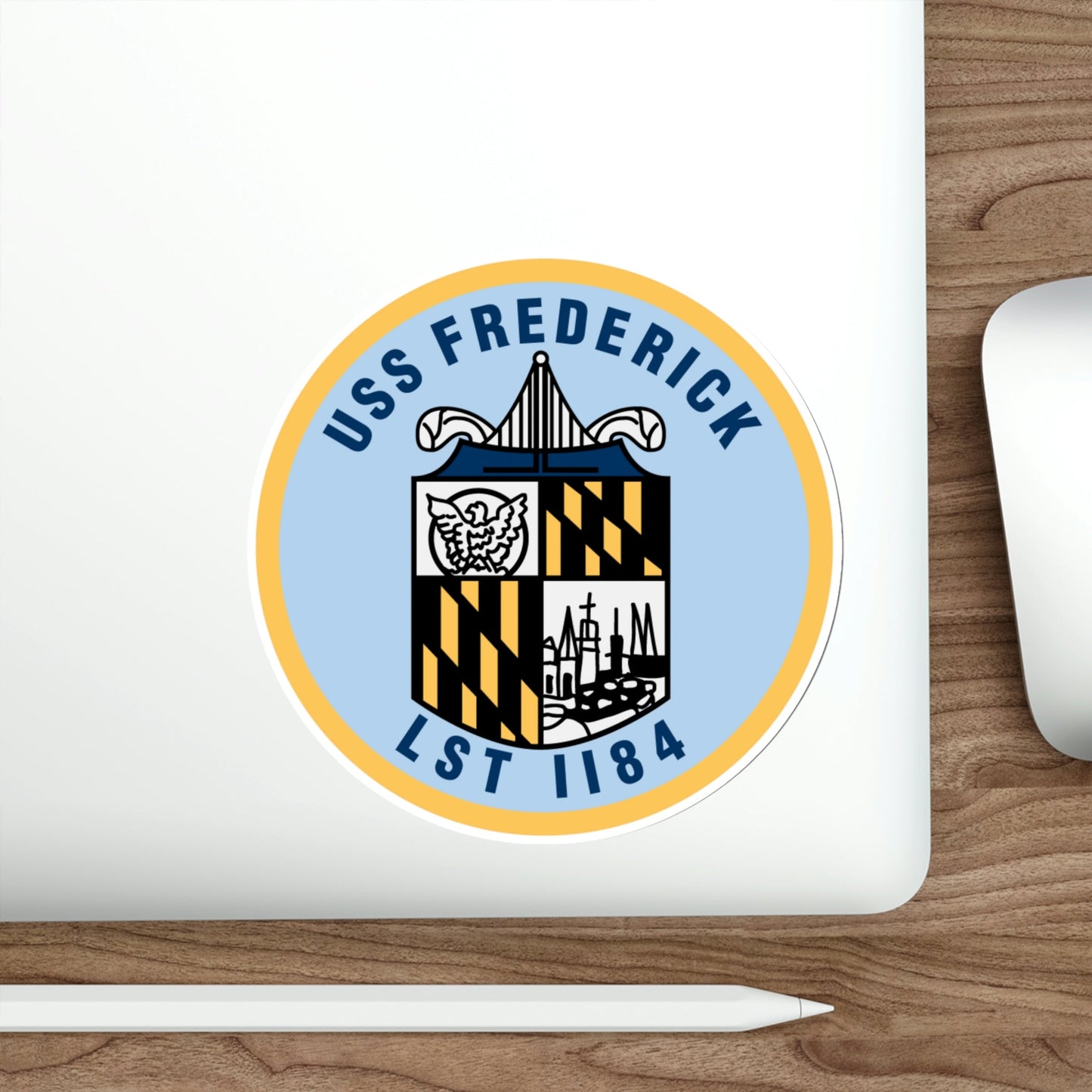 USS Frederick LST 1184 (U.S. Navy) STICKER Vinyl Die-Cut Decal-The Sticker Space