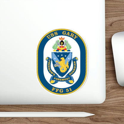 USS Gary FFG 51 (U.S. Navy) STICKER Vinyl Die-Cut Decal-The Sticker Space