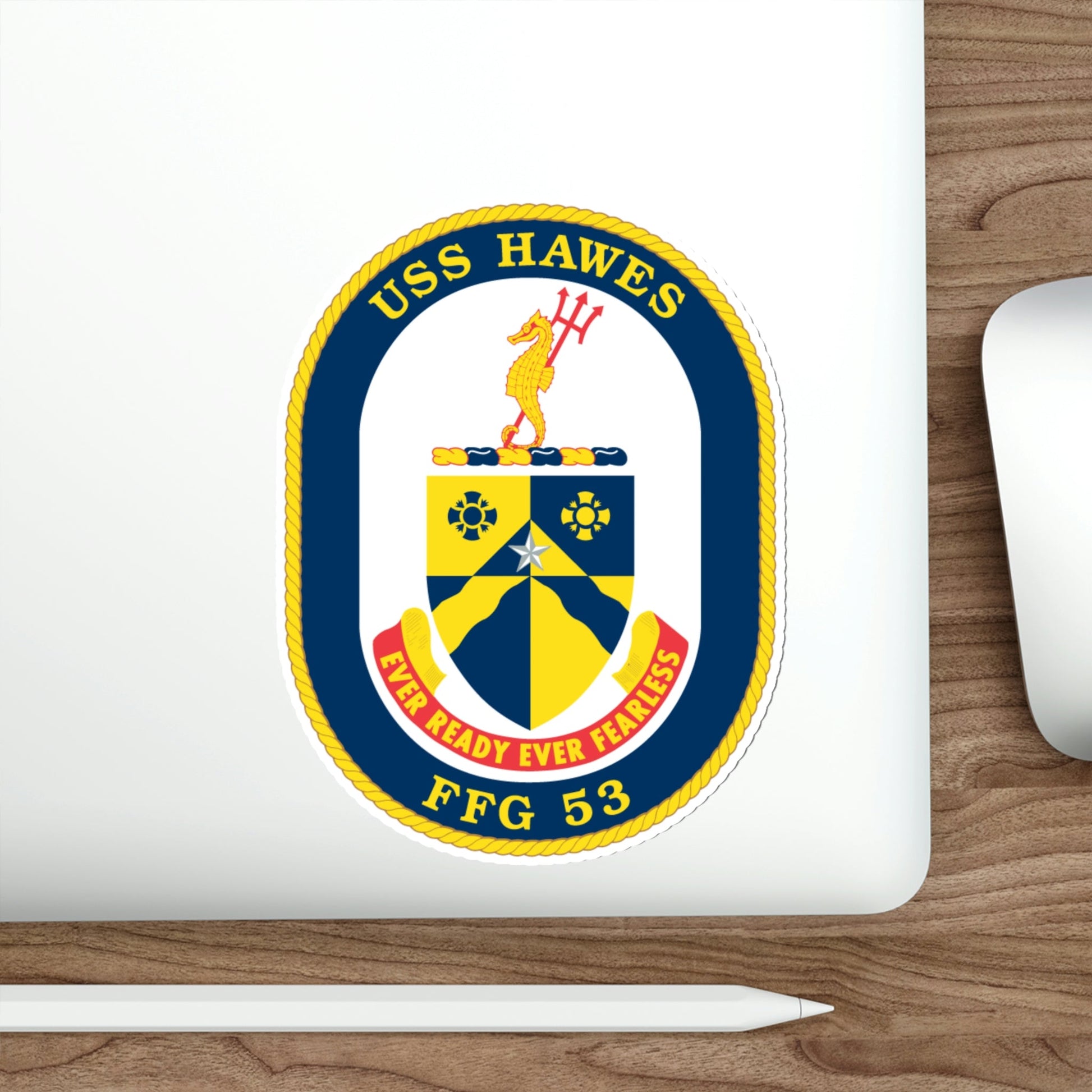 USS Hawes FFG 53 (U.S. Navy) STICKER Vinyl Die-Cut Decal-The Sticker Space