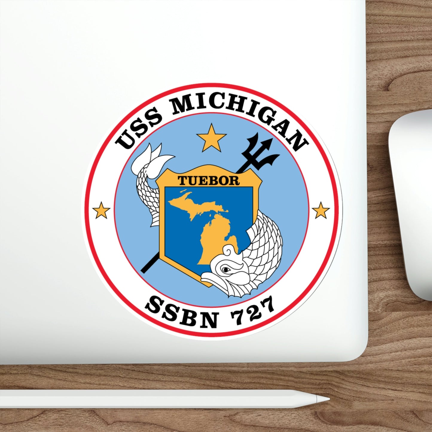 USS Michigan SSBN 727 (U.S. Navy) STICKER Vinyl Die-Cut Decal-The Sticker Space