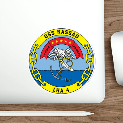 USS Nassau LHA 4 (U.S. Navy) STICKER Vinyl Die-Cut Decal-The Sticker Space