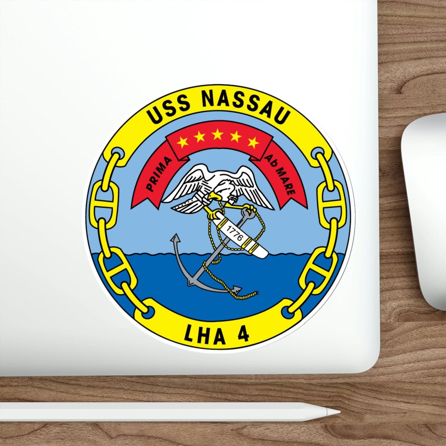 USS Nassau LHA 4 (U.S. Navy) STICKER Vinyl Die-Cut Decal-The Sticker Space