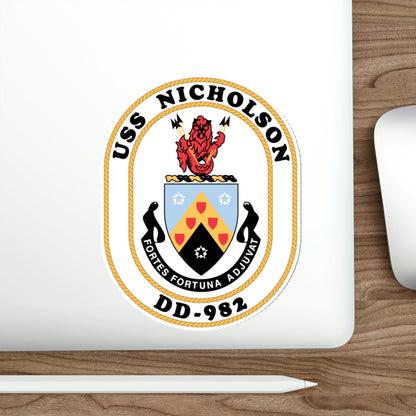 USS Nicholson DD 982 (U.S. Navy) STICKER Vinyl Die-Cut Decal-The Sticker Space