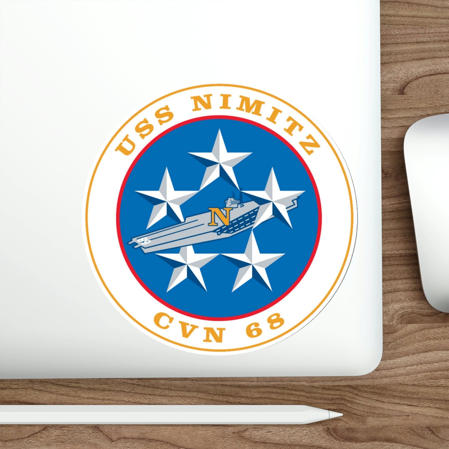 USS Nimitz CVN 68 (U.S. Navy) STICKER Vinyl Die-Cut Decal-The Sticker Space