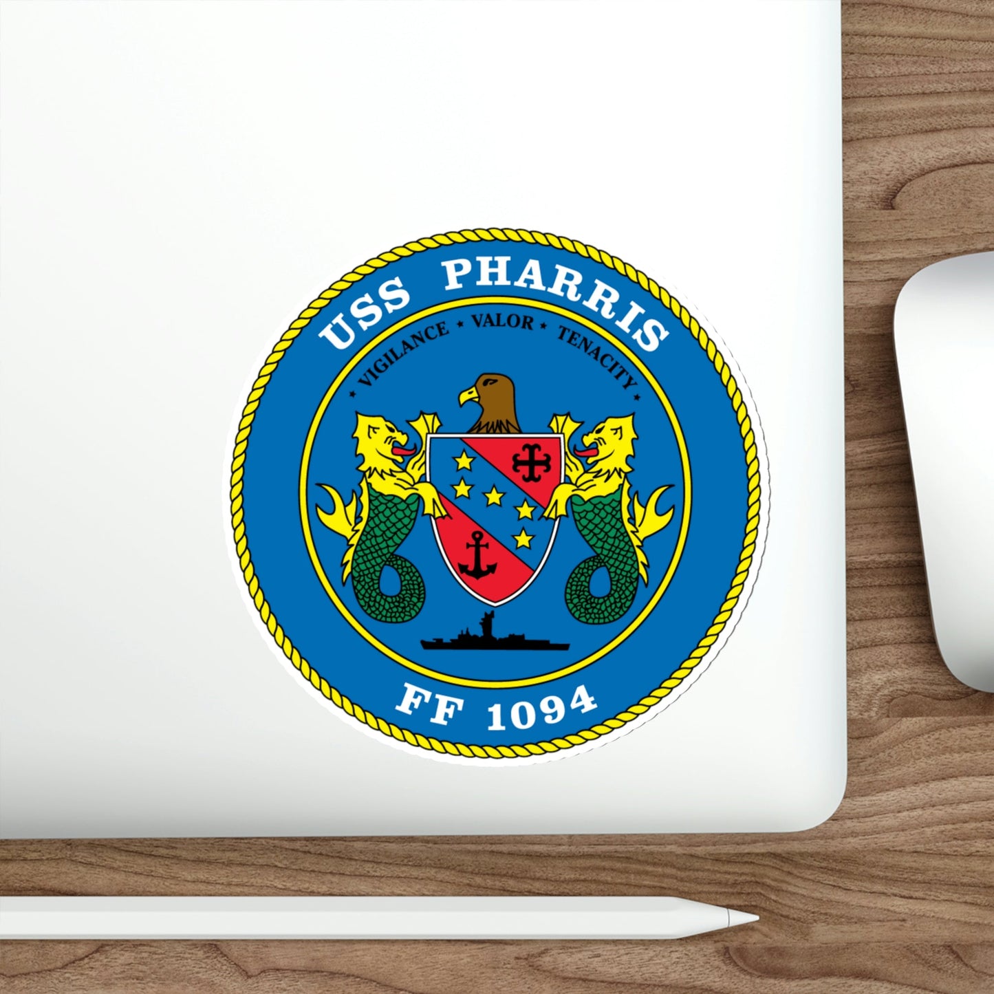USS Pharris FF 1094 (U.S. Navy) STICKER Vinyl Die-Cut Decal-The Sticker Space