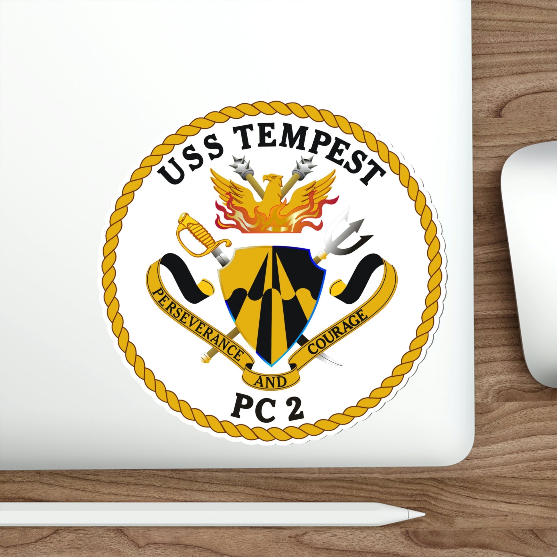 USS Tempest PC 2 (U.S. Navy) STICKER Vinyl Die-Cut Decal-The Sticker Space