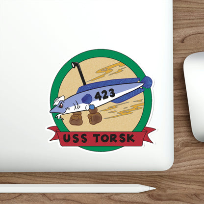 USS TORSK SS 423 (U.S. Navy) STICKER Vinyl Die-Cut Decal-The Sticker Space