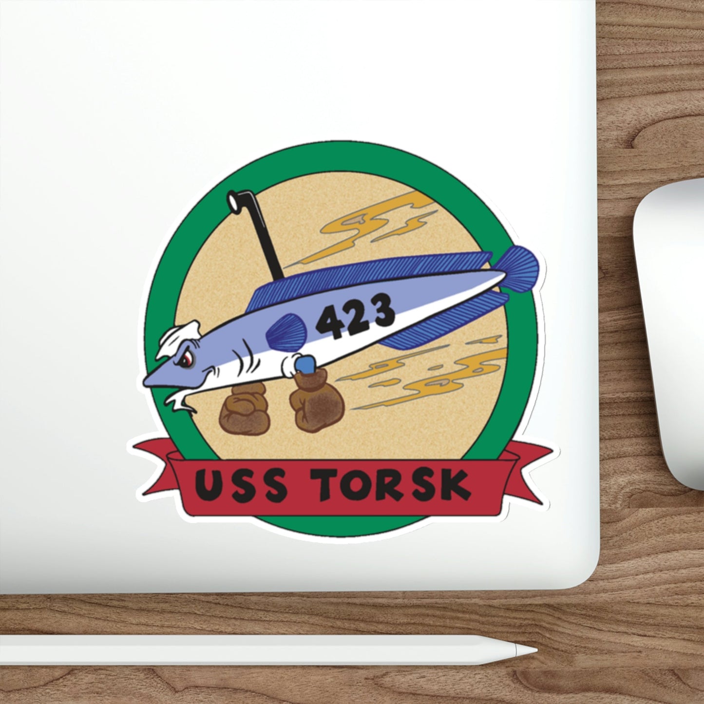 USS TORSK SS 423 (U.S. Navy) STICKER Vinyl Die-Cut Decal-The Sticker Space