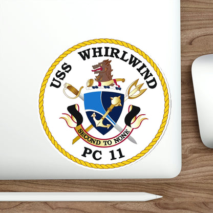 USS Whirlwind PC 11 (U.S. Navy) STICKER Vinyl Die-Cut Decal-The Sticker Space