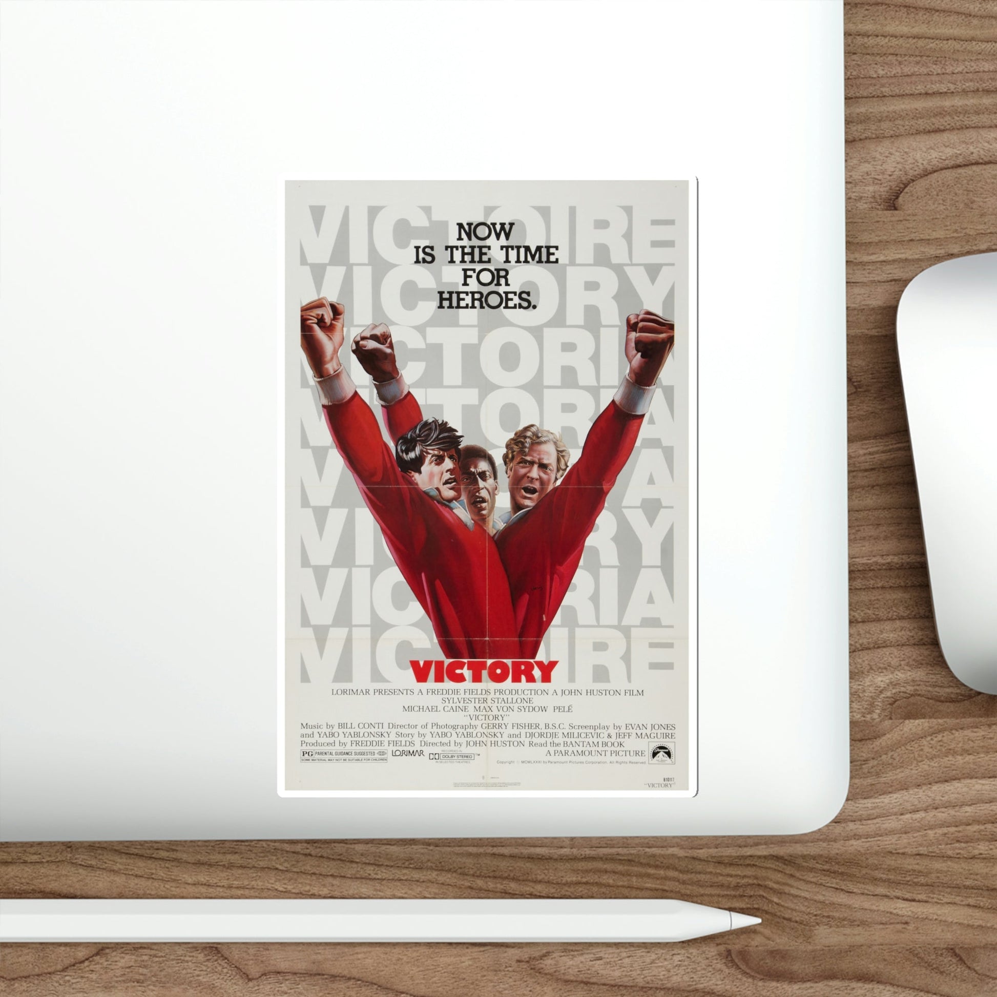 Victory 1981 Movie Poster STICKER Vinyl Die-Cut Decal-The Sticker Space