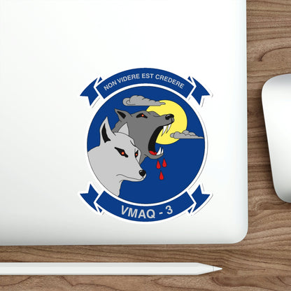 VMAQ 3 Marine Tactical Electronic Warfare Squadron 3 (USMC) STICKER Vinyl Die-Cut Decal-The Sticker Space