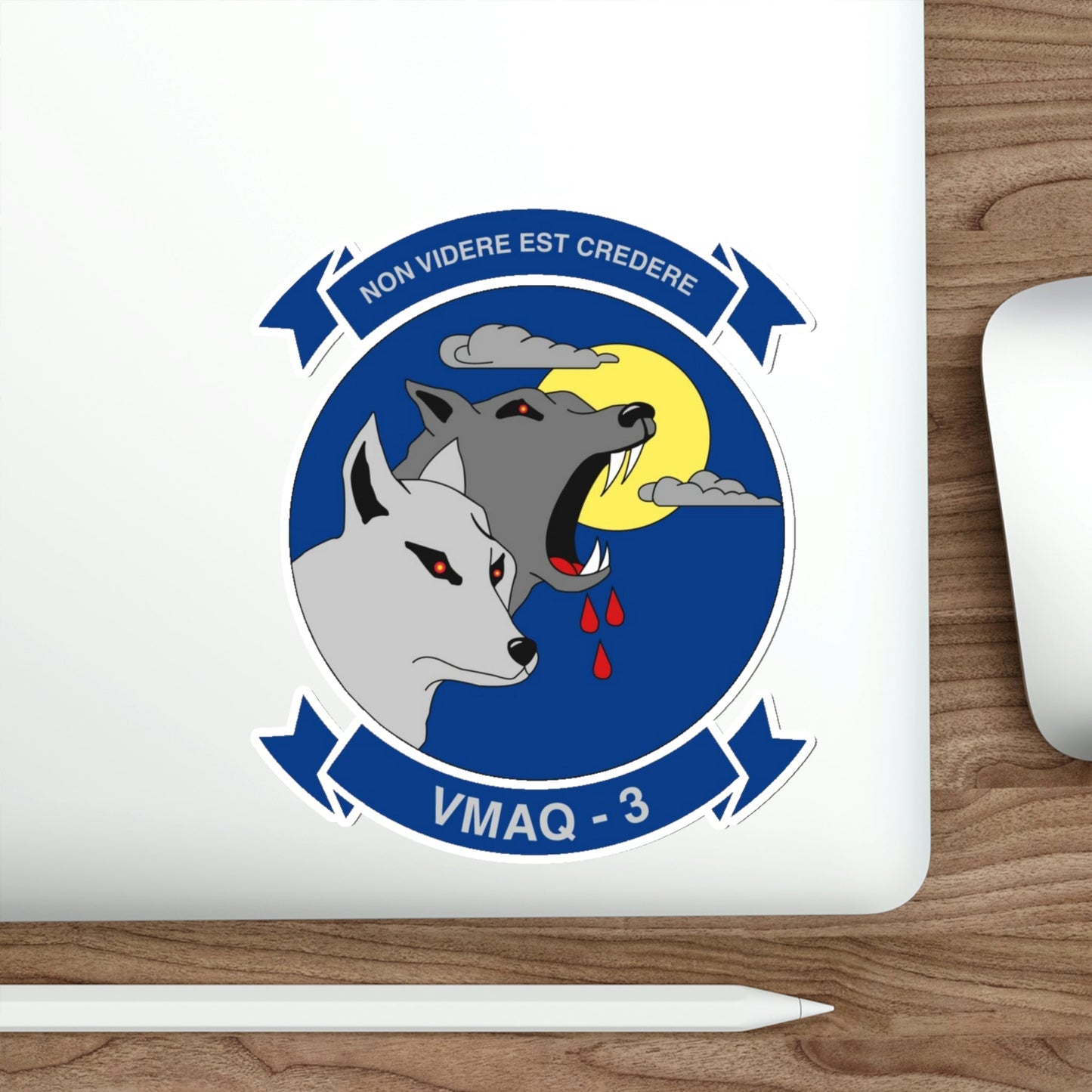 VMAQ 3 Marine Tactical Electronic Warfare Squadron 3 (USMC) STICKER Vinyl Die-Cut Decal-The Sticker Space