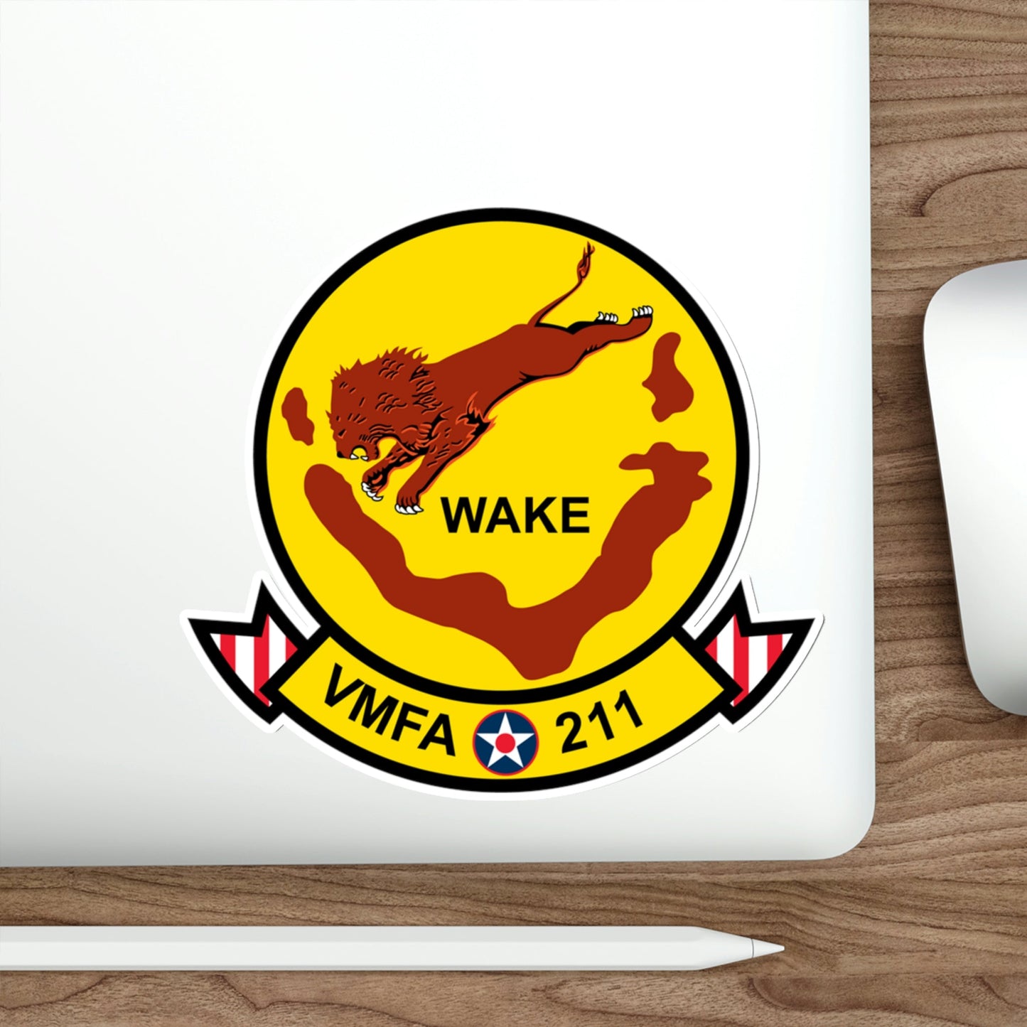 VMFA 211 Wake Island (USMC) STICKER Vinyl Die-Cut Decal-The Sticker Space