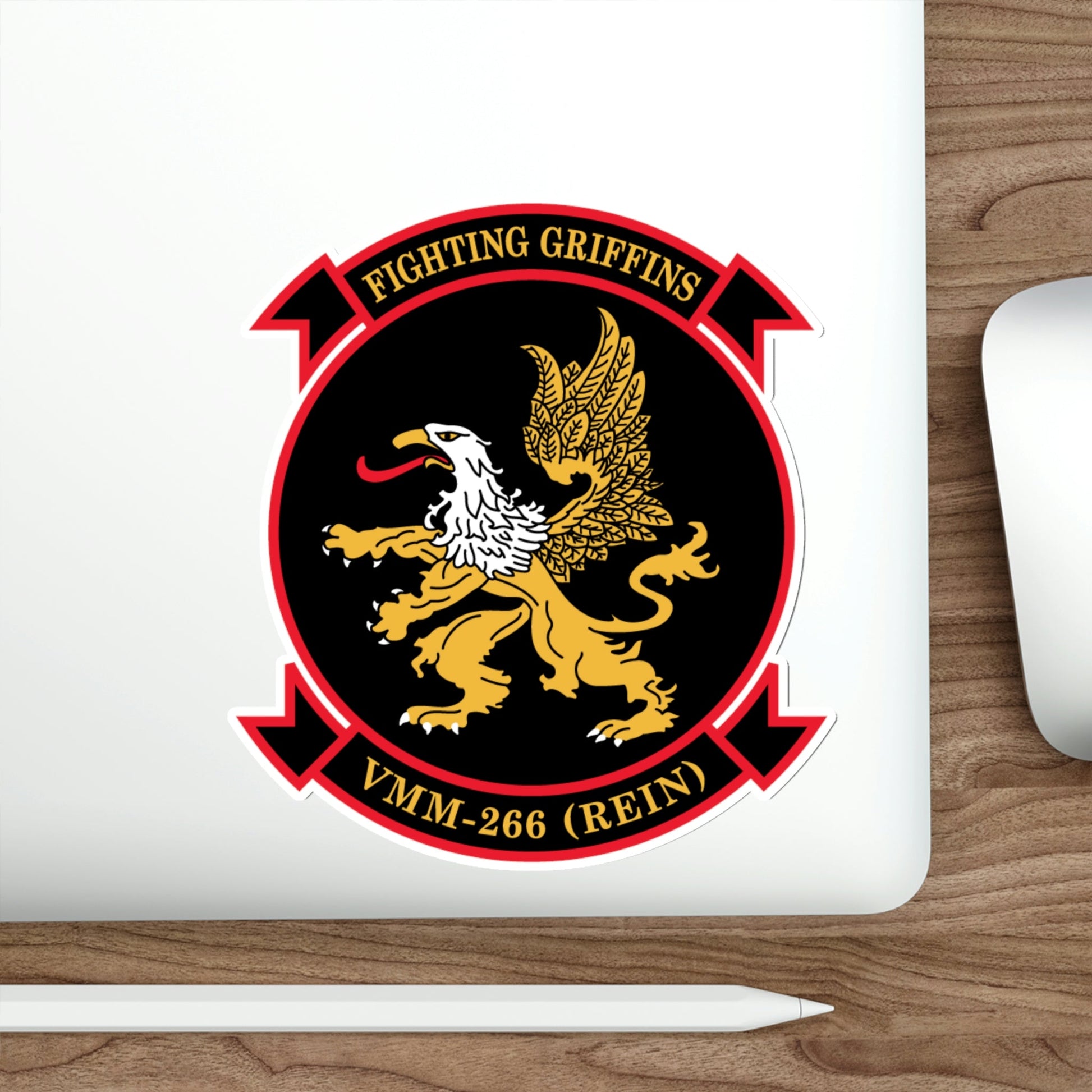 VMM 266 REIN Fighting Griffins (USMC) STICKER Vinyl Die-Cut Decal-The Sticker Space