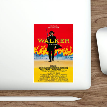 Walker 1987 Movie Poster STICKER Vinyl Die-Cut Decal-The Sticker Space