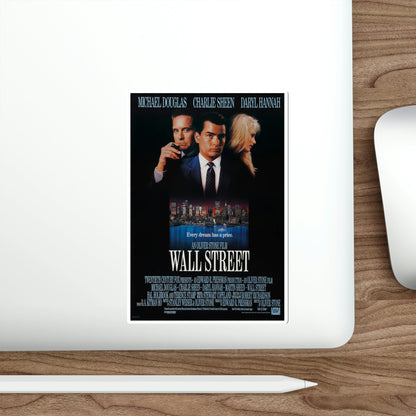 Wall Street 1987 Movie Poster STICKER Vinyl Die-Cut Decal-The Sticker Space