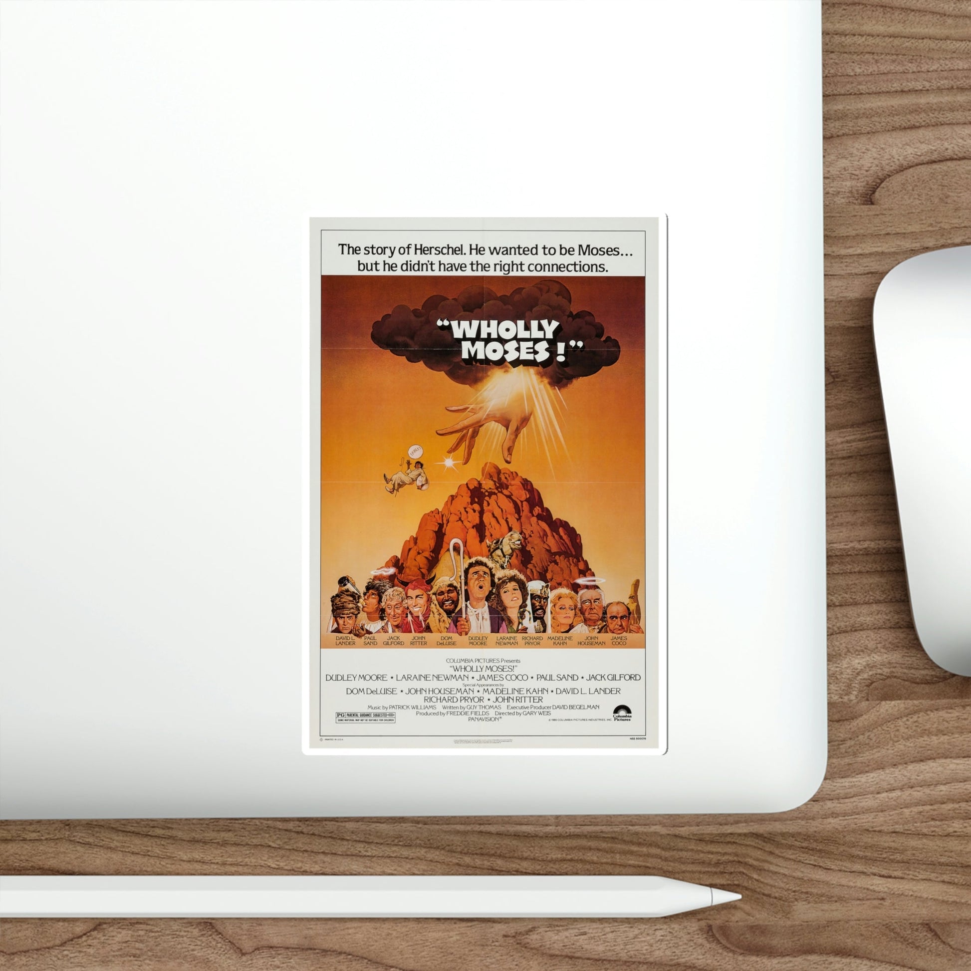 Wholly Moses 1980 Movie Poster STICKER Vinyl Die-Cut Decal-The Sticker Space