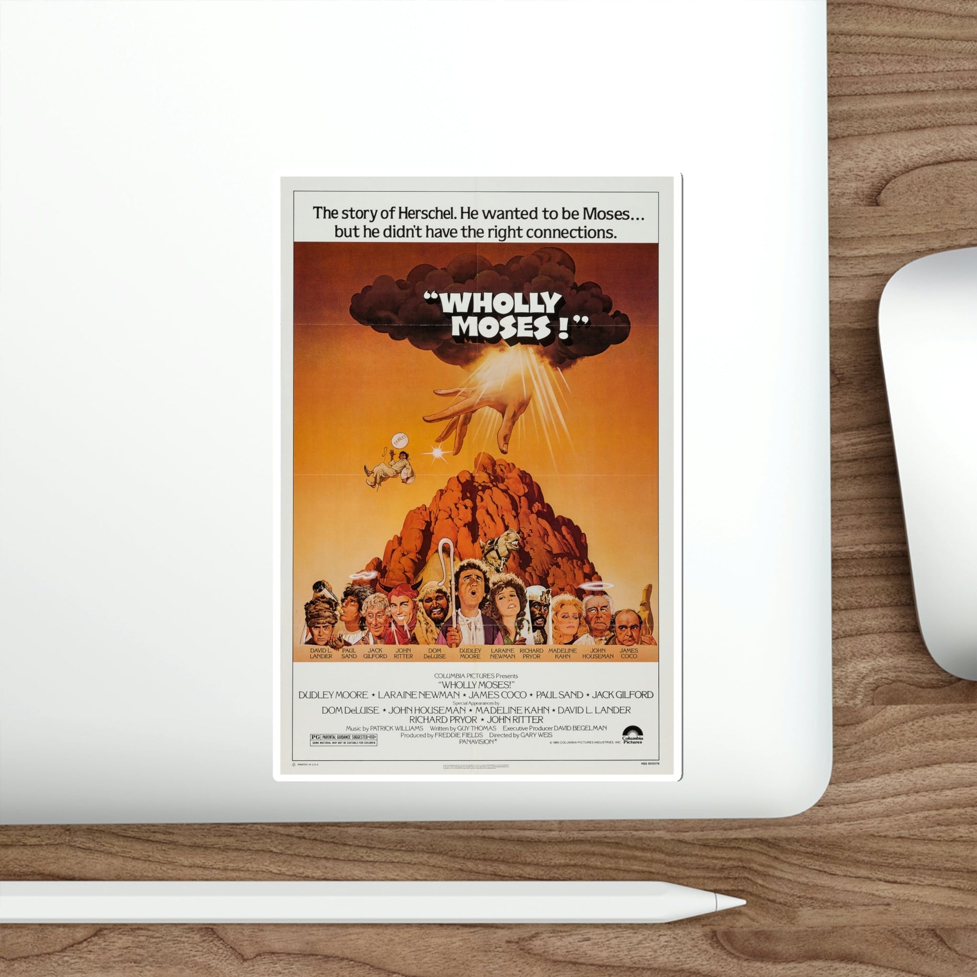 Wholly Moses 1980 Movie Poster STICKER Vinyl Die-Cut Decal-The Sticker Space