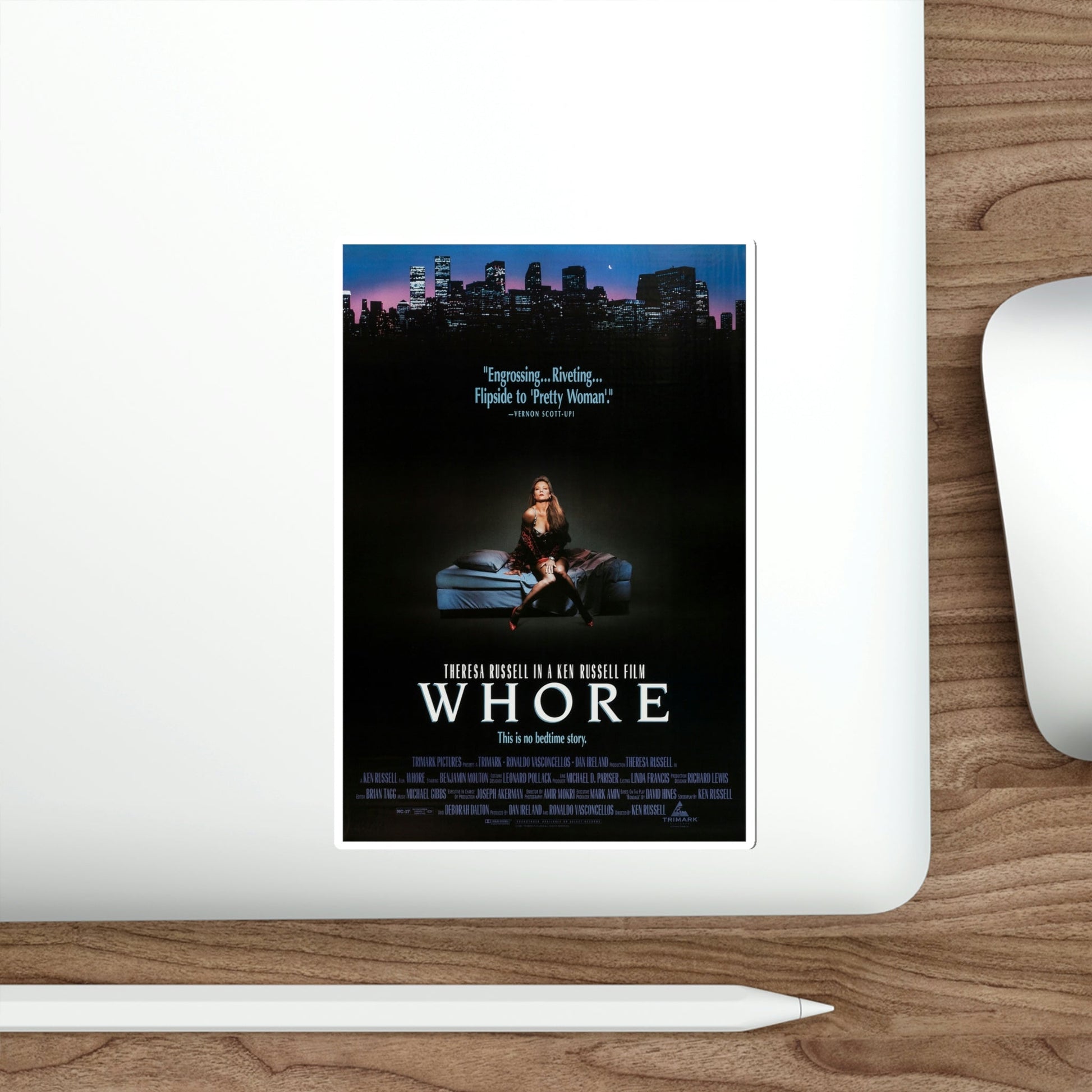 Whore 1991 Movie Poster STICKER Vinyl Die-Cut Decal-The Sticker Space