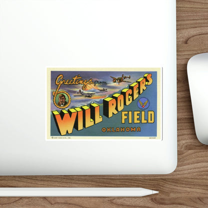 Will Rogers Field Oklahoma (Greeting Cards) STICKER Vinyl Die-Cut Decal-The Sticker Space