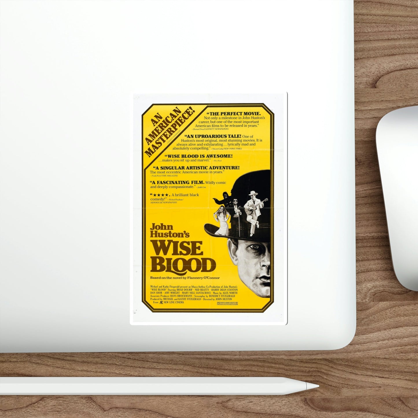 Wise Blood 1980 Movie Poster STICKER Vinyl Die-Cut Decal-The Sticker Space