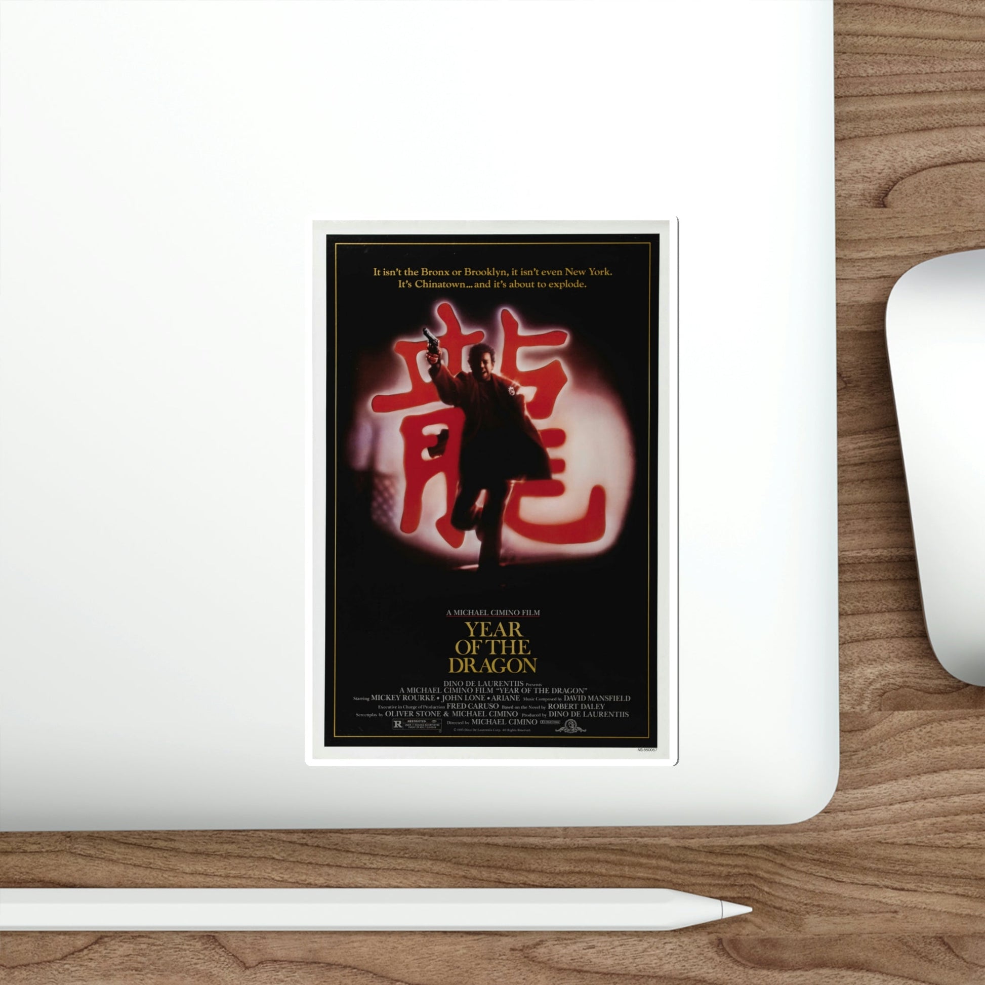 Year of the Dragon 1985 Movie Poster STICKER Vinyl Die-Cut Decal-The Sticker Space