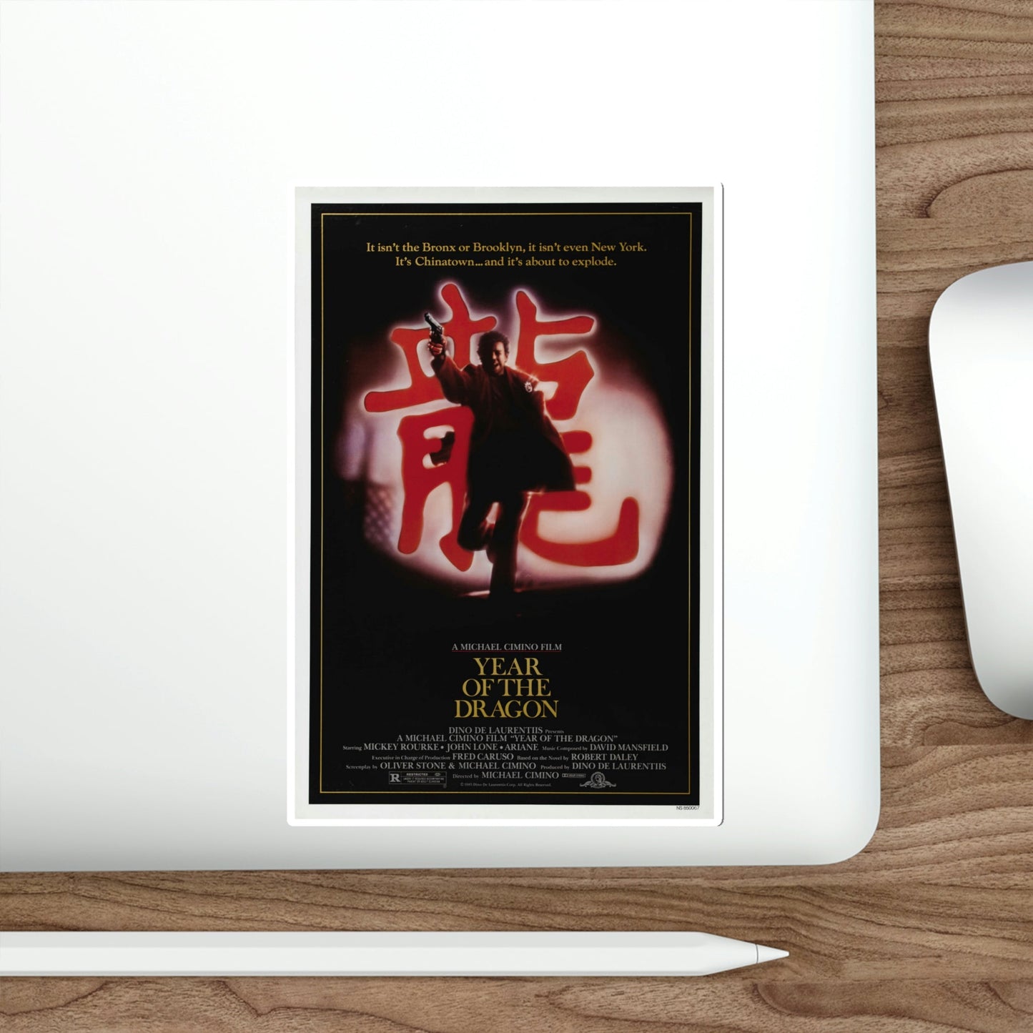 Year of the Dragon 1985 Movie Poster STICKER Vinyl Die-Cut Decal-The Sticker Space