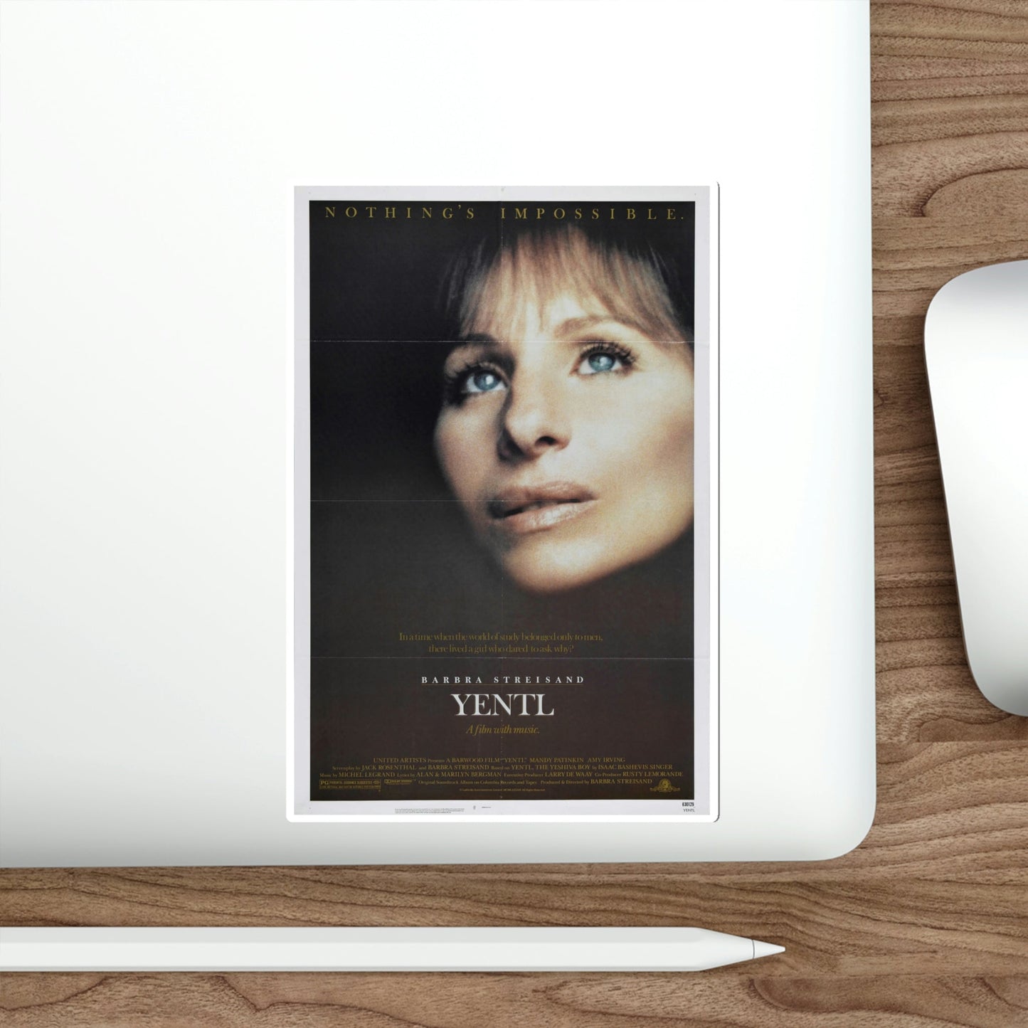 Yentl 1983 Movie Poster STICKER Vinyl Die-Cut Decal-The Sticker Space