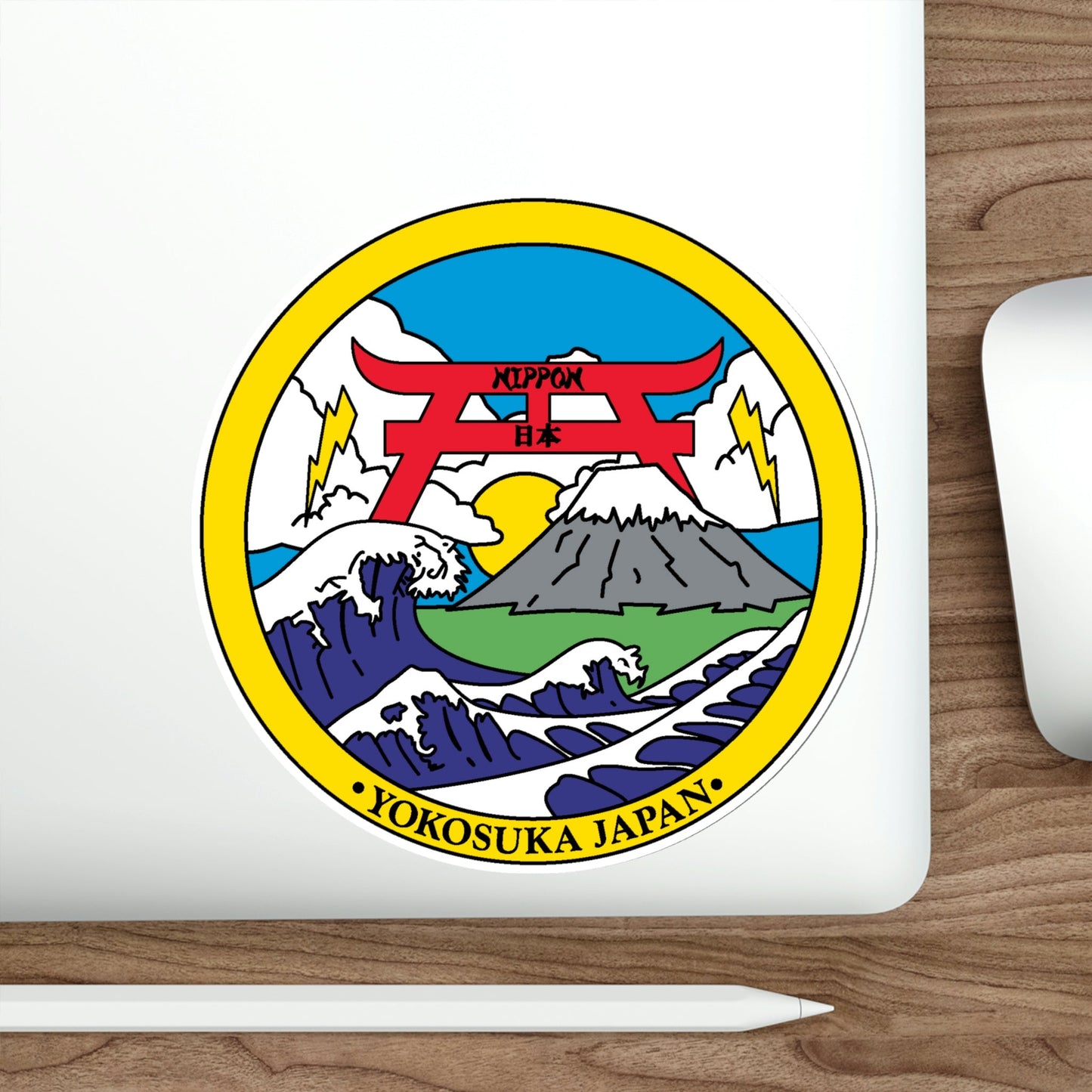 Yokosuka Japan NAVPACMETOFAC (U.S. Navy) STICKER Vinyl Die-Cut Decal-The Sticker Space