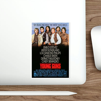 Young Guns 1988 Movie Poster STICKER Vinyl Die-Cut Decal-The Sticker Space