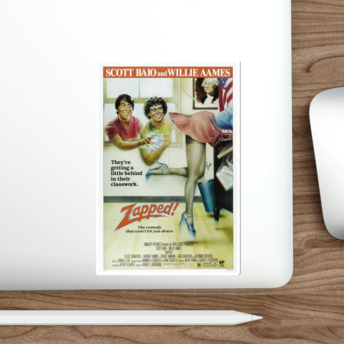 Zapped! 1982 Movie Poster STICKER Vinyl Die-Cut Decal-The Sticker Space